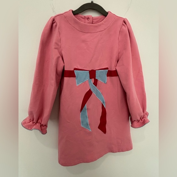 🎀 The Beaufort Bonnet Company Pink Bow Dress – Girls Size 6 🎀 - Picture 4 of 11